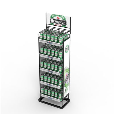 Специализированный пивной экран Стенд Газированные напитки Металлический экран Стенд для магазина алкоголя