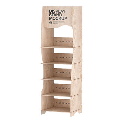 Bevis Modern 4-слойные съемные деревянные фанеры для дисплеев столешницы для супермаркетов Дисплей упакованный в картон