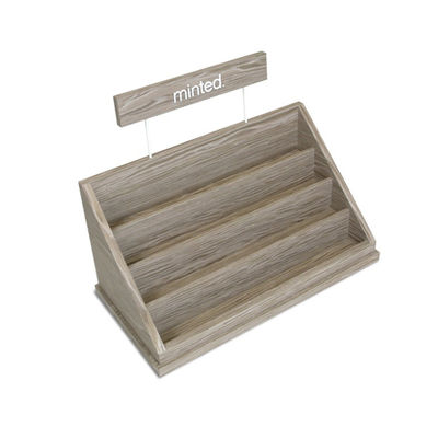 качество  POS Jewelry Wooden Display Stand Wooden Countertop Display Organizer Boutique Фабрика