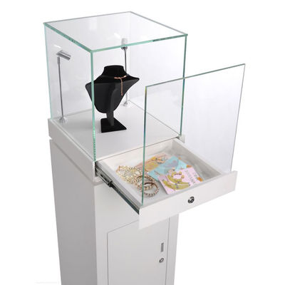 качество  Wooden Point Of Purchase Pop Display Necklace Jewelry Display Stand With Lock Фабрика