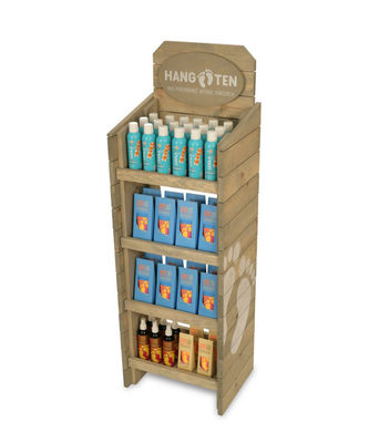 Полка дисплея Floorstanding изготовленной на заказ выставочной витрины продуктов витамина деревянная для аптеки